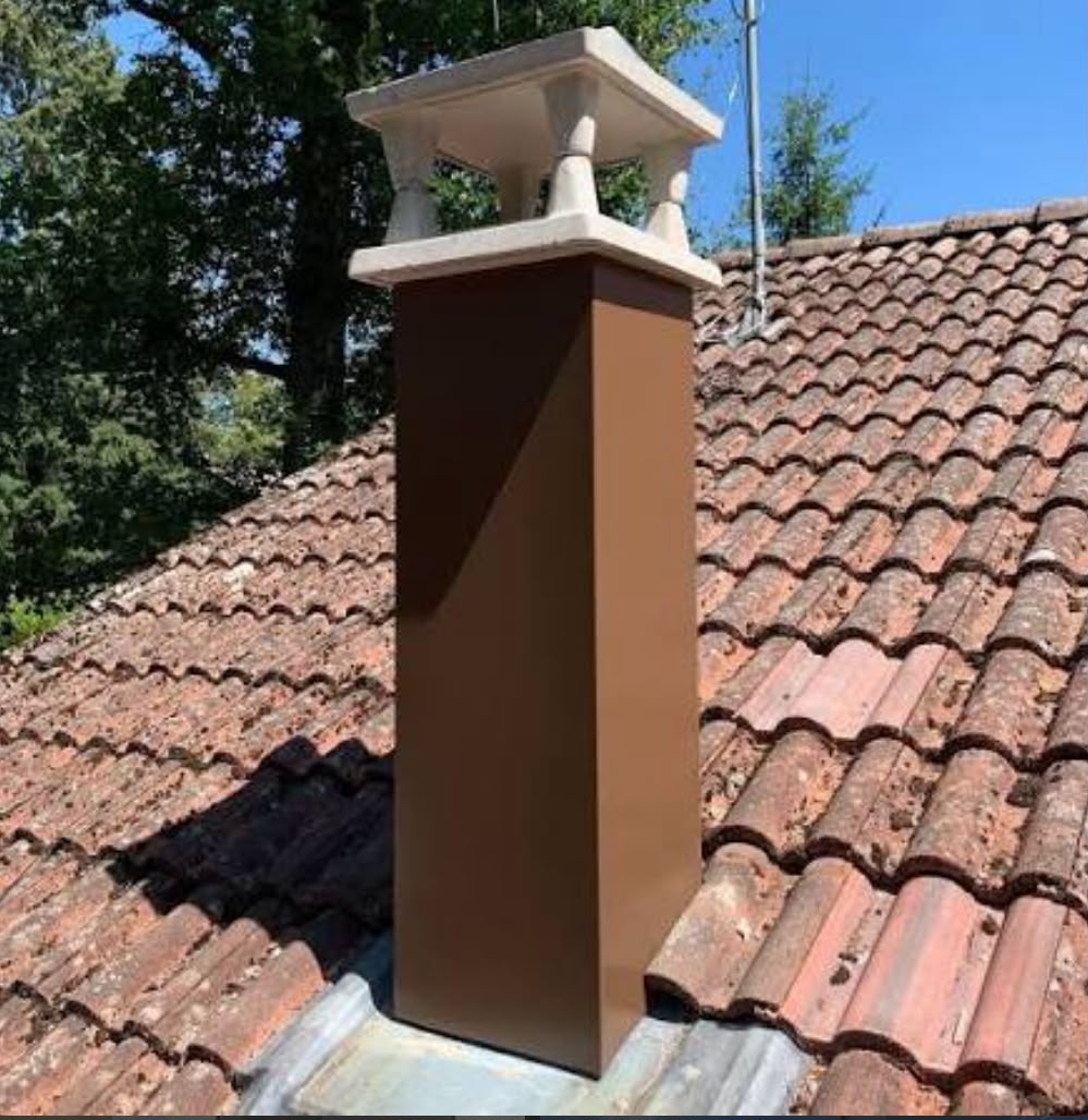 Cheminée après habillage