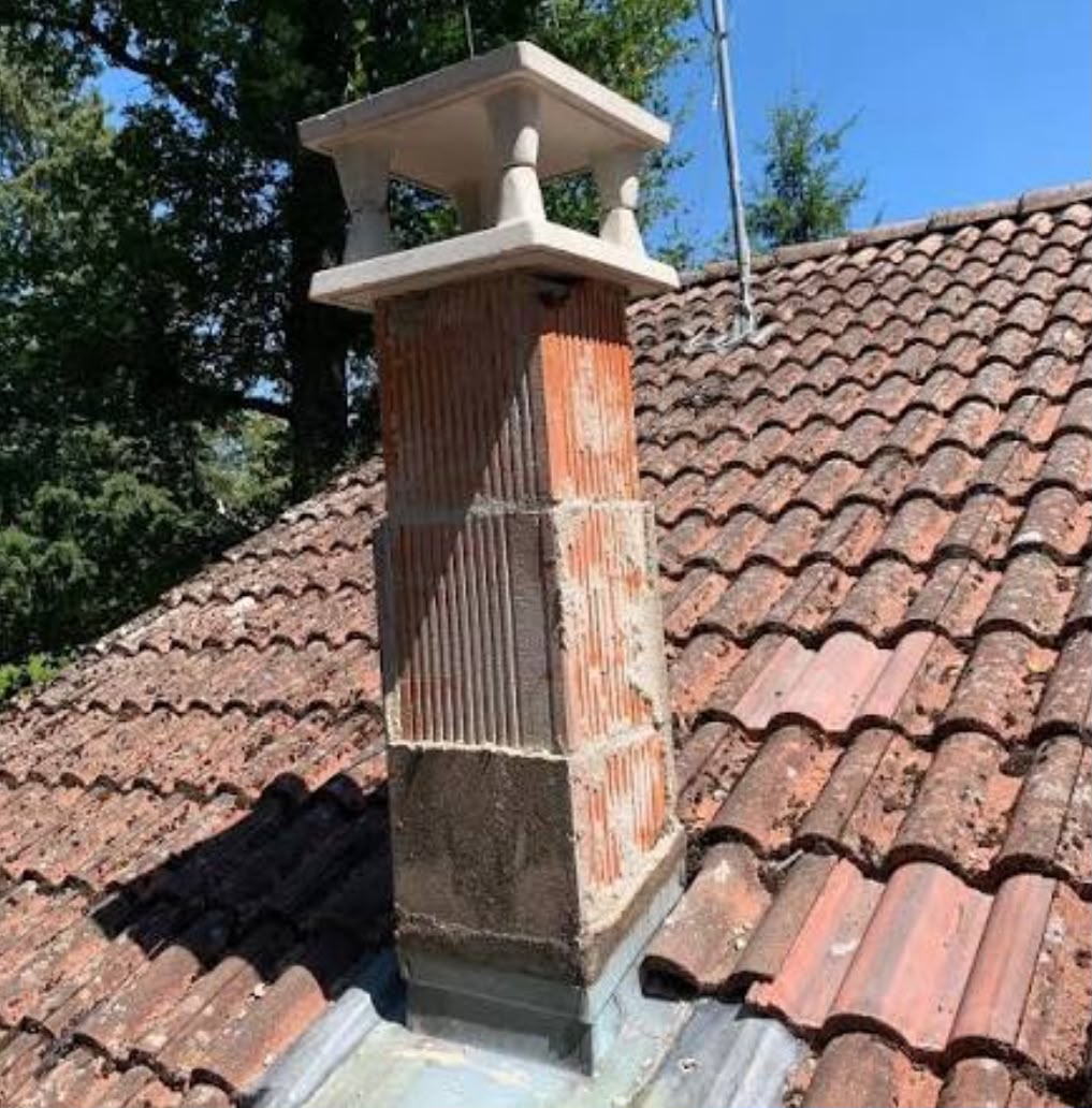 Cheminée avant habillage